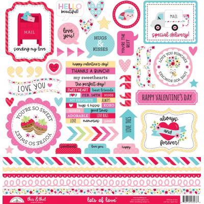 Doodlebugs Lots Of Love Sticker - This & That